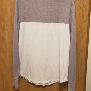 Thermal long sleeve Hollister shirt grey and white men's XL